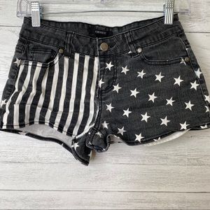 🌈 Forever 21 patriotic jean shorts